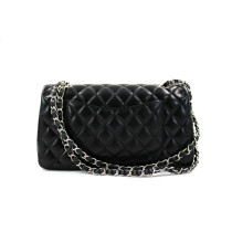 Chanel Classica 11.12 Medium Double Flap Pelle D'Agnello Nera