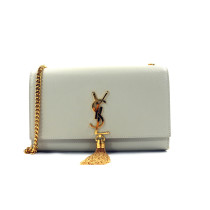 Saint Laurent Kate MM Pelle Grain De Poudre Blanc Vintage