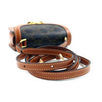 Celine Clea Mini Tela Triomphe Marrone