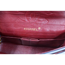 Chanel Klassische Kleine Schwarzes Leder