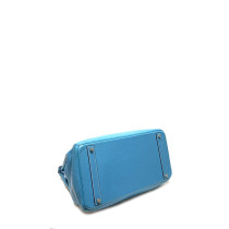 Hermès Birkin 40 Cuir Bleu