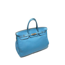 Hermes Birkin 40 Leder Blau