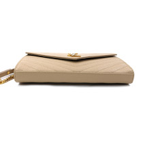 Saint Laurent Cassandre Pelle Beige