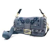 Fendi Baguette Denim Blue