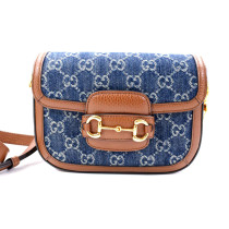 Gucci Horsebit 1955 Denim Blu