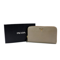 Prada Portafoglio Pelle Saffiano Tortora