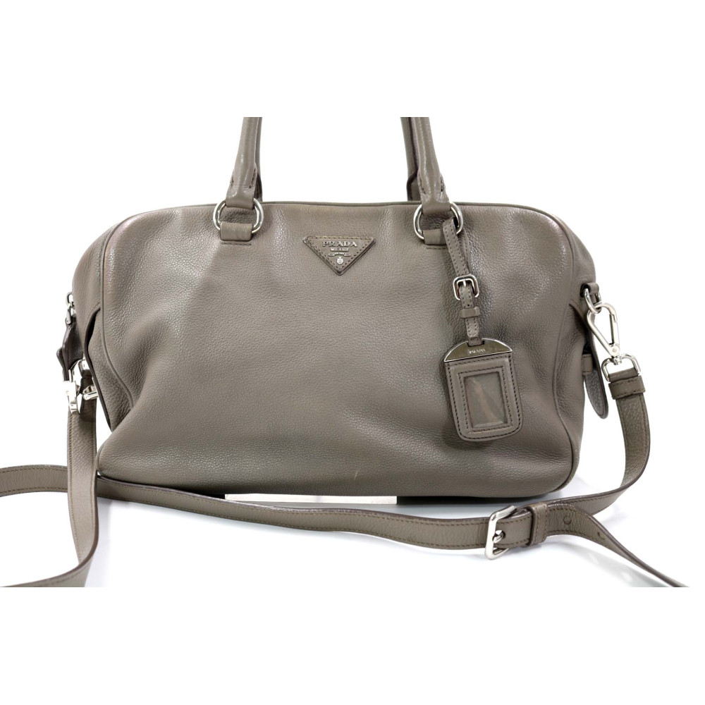 Prada Shopping Pelle Grigia