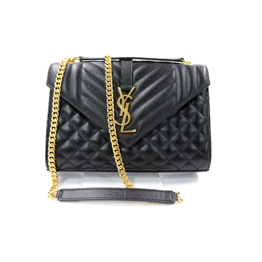 Saint Laurent Envelope Pelle Nera