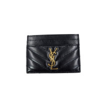 Saint Laurent Portacarte Pelle Nera
