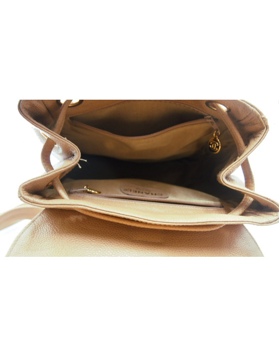 Chanel Zaino Pelle Beige
