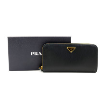 Prada Portafoglio Pelle Saffiano Nera