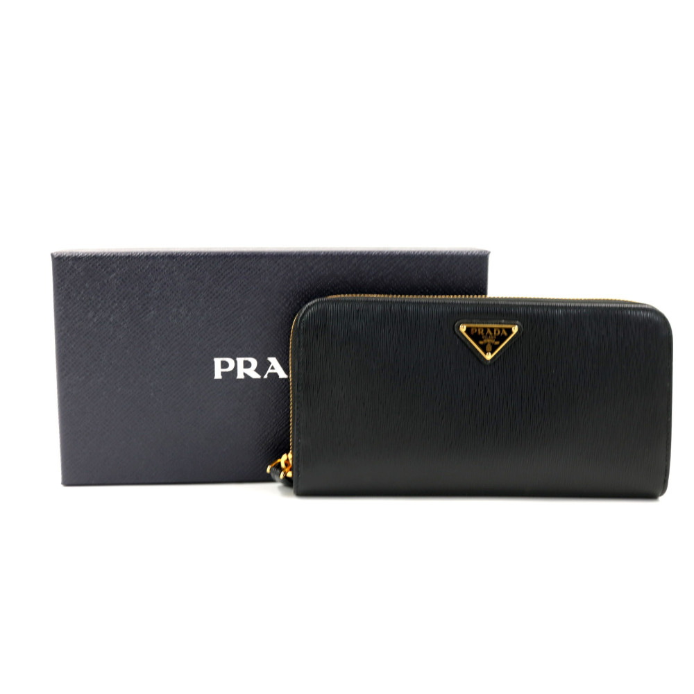 Prada Portafoglio Pelle Saffiano Nera