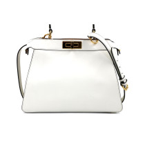 Fendi Peekaboo Cuir Blanc