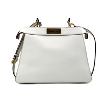 Fendi Peekaboo White Leather