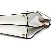 Fendi Peekaboo Iseeu Medium Pelle Bianca