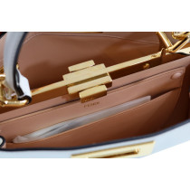 Fendi Peekaboo Iseeu Medium Pelle Bianca