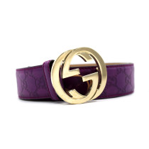 Gucci Cintura Pelle Viola