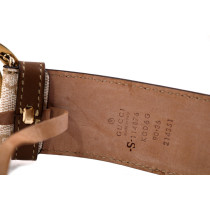 Gucci Cintura Pelle Beige