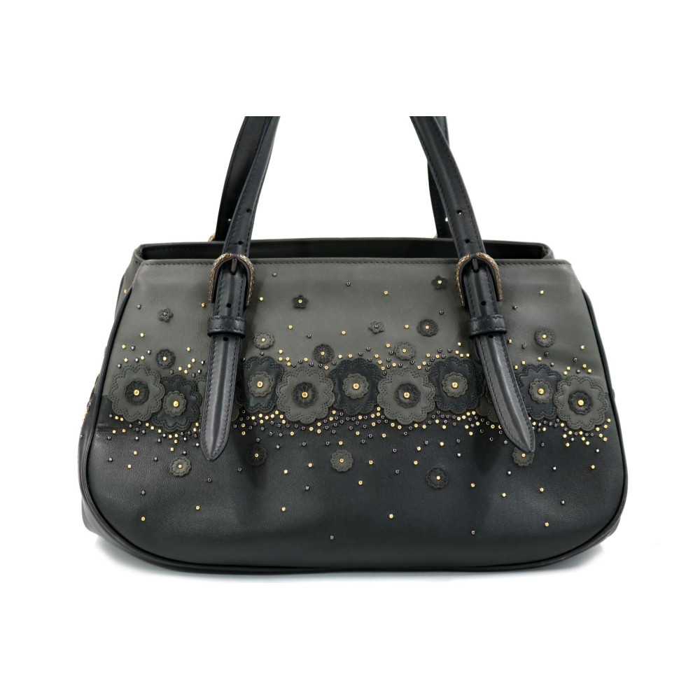 Bottega Veneta Sienna Floral Applique Limited Edition Pelle Grigia