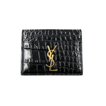 Saint Laurent Portacarte Pelle Nera