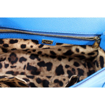 Dolce & Gabbana Sicily Blue Leather