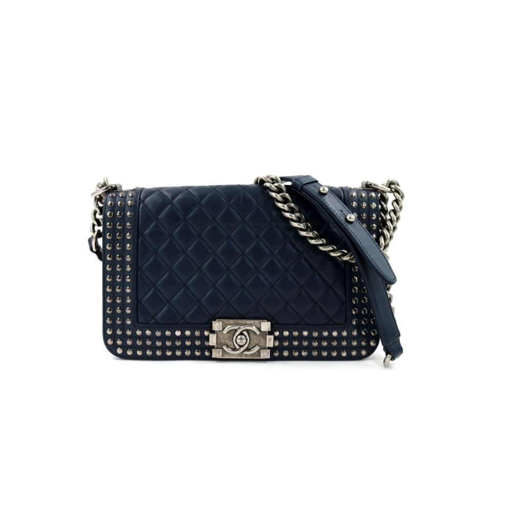 Chanel Le Boy Limited Pelle Blu