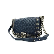 Chanel Le Boy Limited Pelle Blu