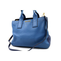 Miu Miu Tote Caribu Pelle Blu Bicolor