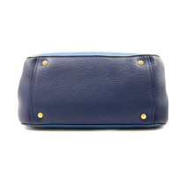 Miu Miu Tote Caribu Pelle Blu Bicolor