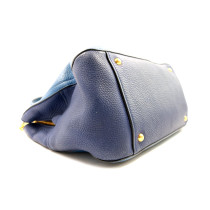 Miu Miu Tote Caribu Pelle Blu Bicolor