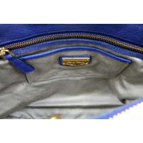 Miu Miu Tote Caribu Pelle Blu Bicolor