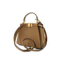 Fendi Peekaboo Mini Pelle Tabacco
