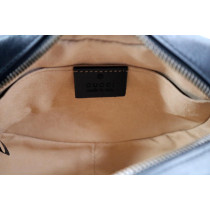 Gucci Camera Bag GG Marmont Mini Black Leather