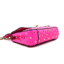 Valentino Rockstud Spike Pelle Fucsia