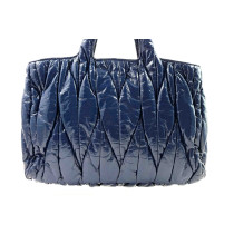 Miu Miu Tote Twisted Vernis Blu