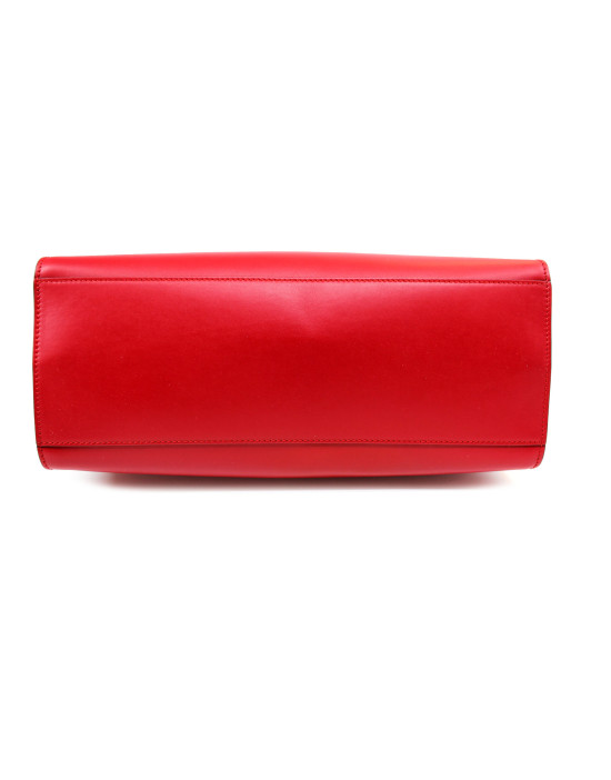 Gucci Shopping Bamboo Pelle Rosso
