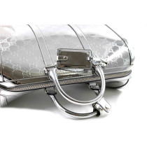 Gucci Borsone Pelle Argento