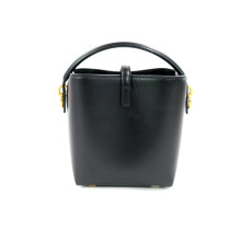 Saint Laurent Le 37 Mini Pelle d'Agnello Nera