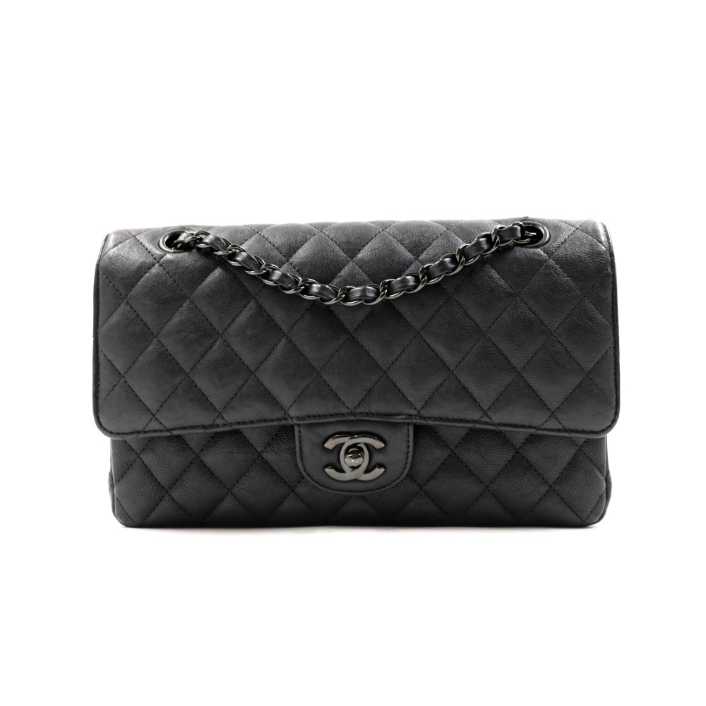 Chanel Classica Medium Double Flap Pelle Nera