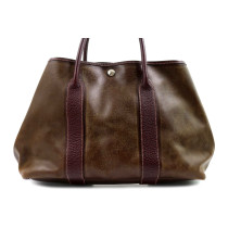 Hermes Garden Party 36 Pelle Bordeaux Marrone