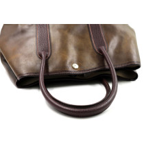 Hermes Garden Party 36 Pelle Bordeaux Marrone