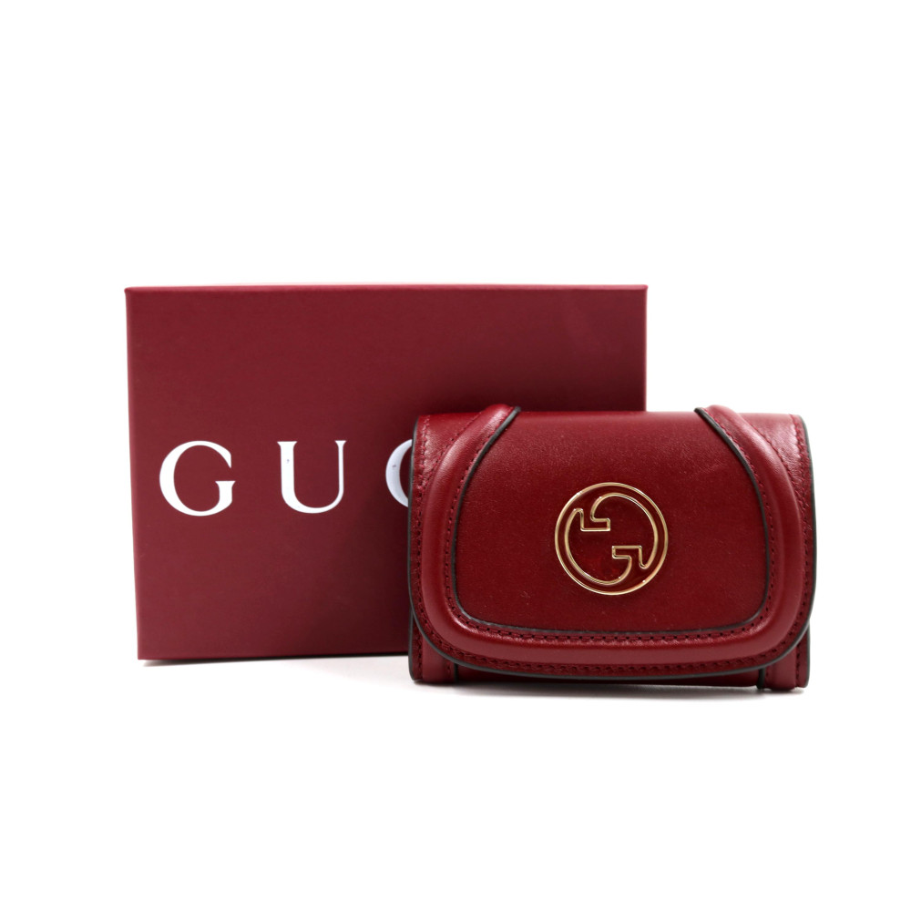 Gucci Portafoglio Blondie Pelle Bordeaux