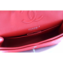 Chanel Classica Media Pelle Rossa