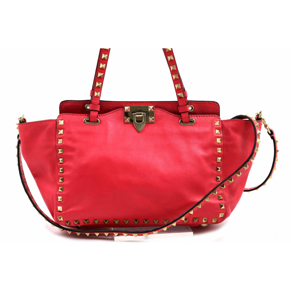 Valentino Rockstud Shopping Pelle Rosa