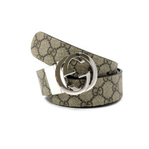 Gucci Cintura Pelle Beige