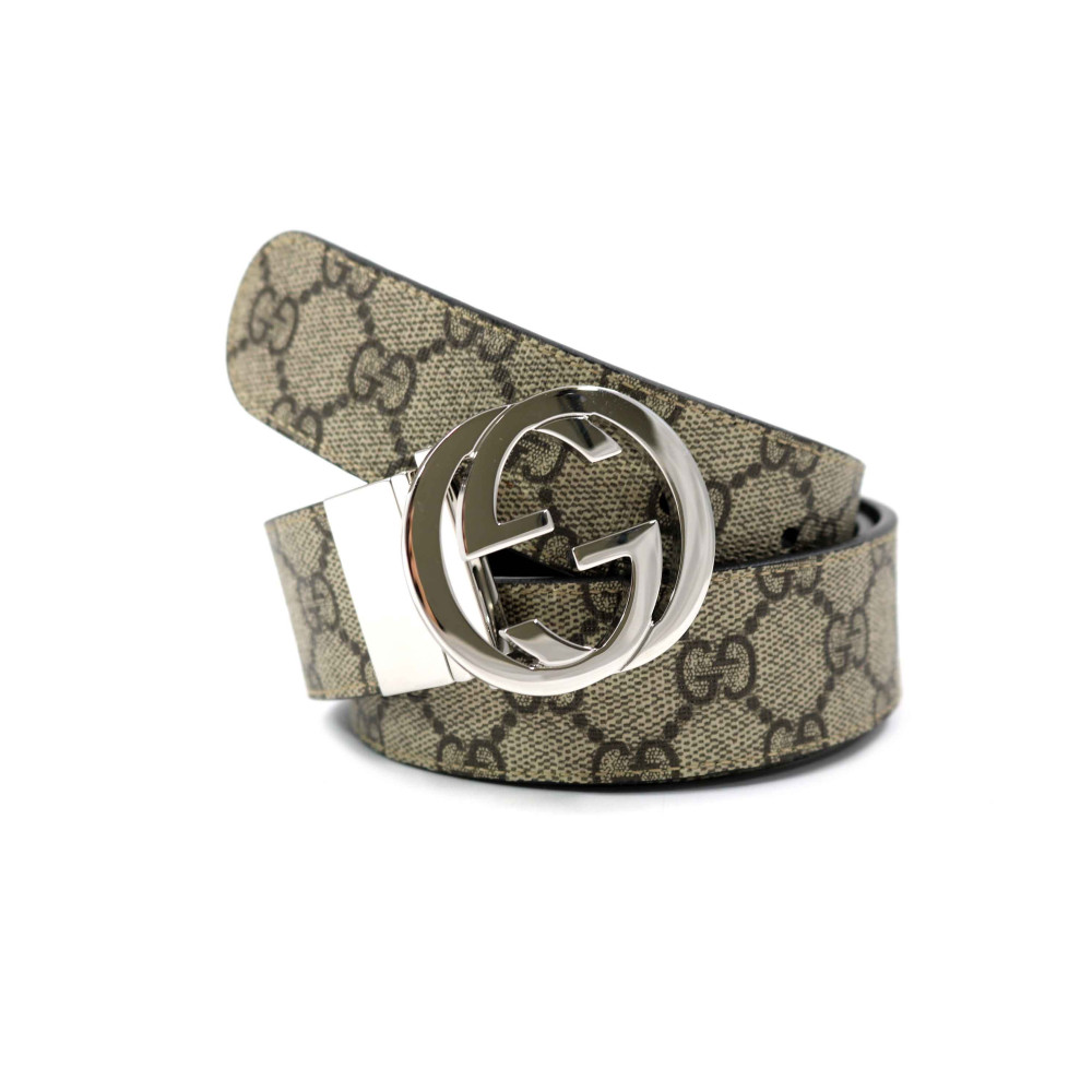 Gucci Cintura Pelle Beige