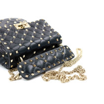 Valentino Rockstud Spike Pelle Nera