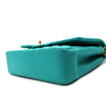 Chanel Classica Media Pelle Azzurra