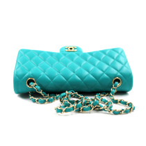 Chanel Classica Media Pelle Azzurra