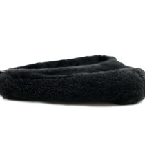 Prada Triangle Pelliccia Sintetica Nera